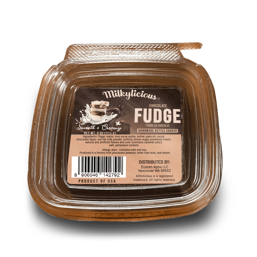 Old Fashioned Handmade Smooth Creamy Fudge - Chocolate Pure (1/4 Pound)
