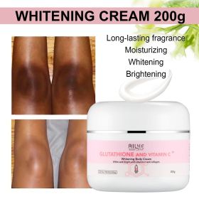 AILKE Bleaching Hydrating Daily Body Lotion, 24 Hours-moisturizing, Brightening Complexion, Reduce Stretch Marks Essential Oil (Color: Whitening Body Cream)